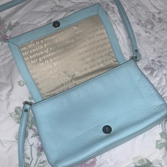 Kate spade baby blue messenger bag - Picture 2 of 4